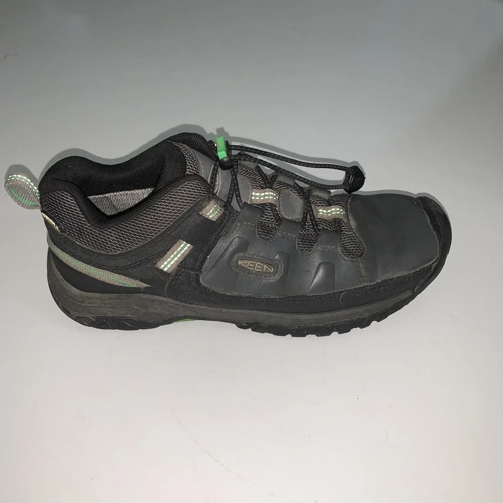 KEEN Targhee Big Kids Size 6 EU 38 Black Waterproof Hiking Sneakers 1024011